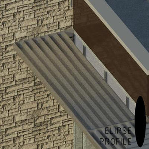 Sun Shade Louver- Elipse Profile